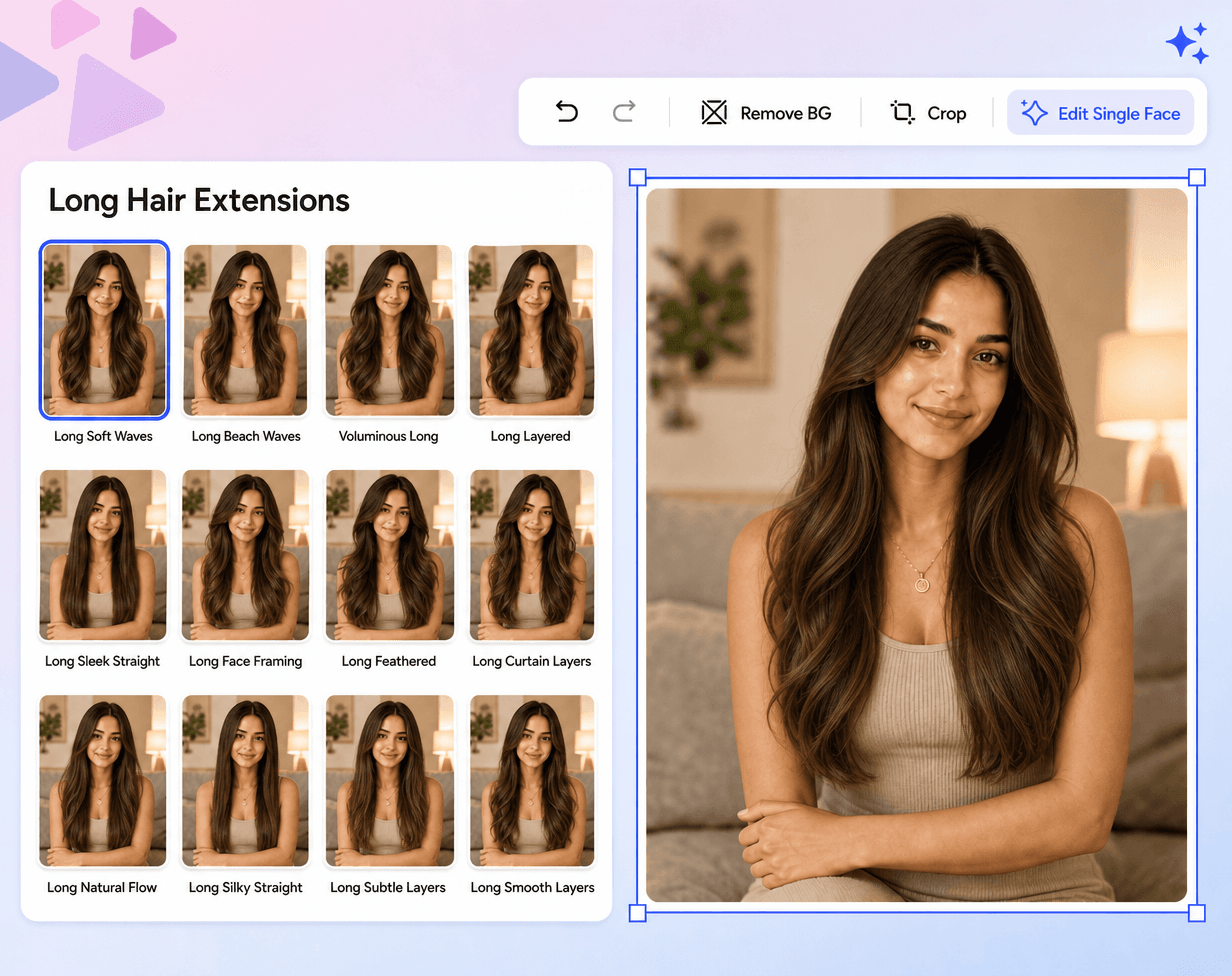 Free AI Long Hair Extender – Add Long Hair to Your Photo. Free AI Long Hair Extender – Add Long Hair to Your Photo.